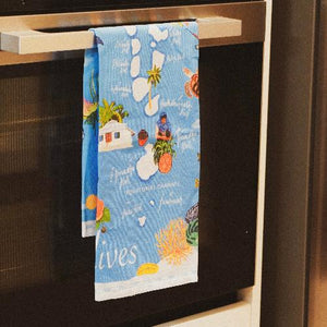 Maldives Archipelago Kitchen Towel