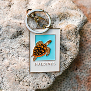 Turtle Polaroid Keytag