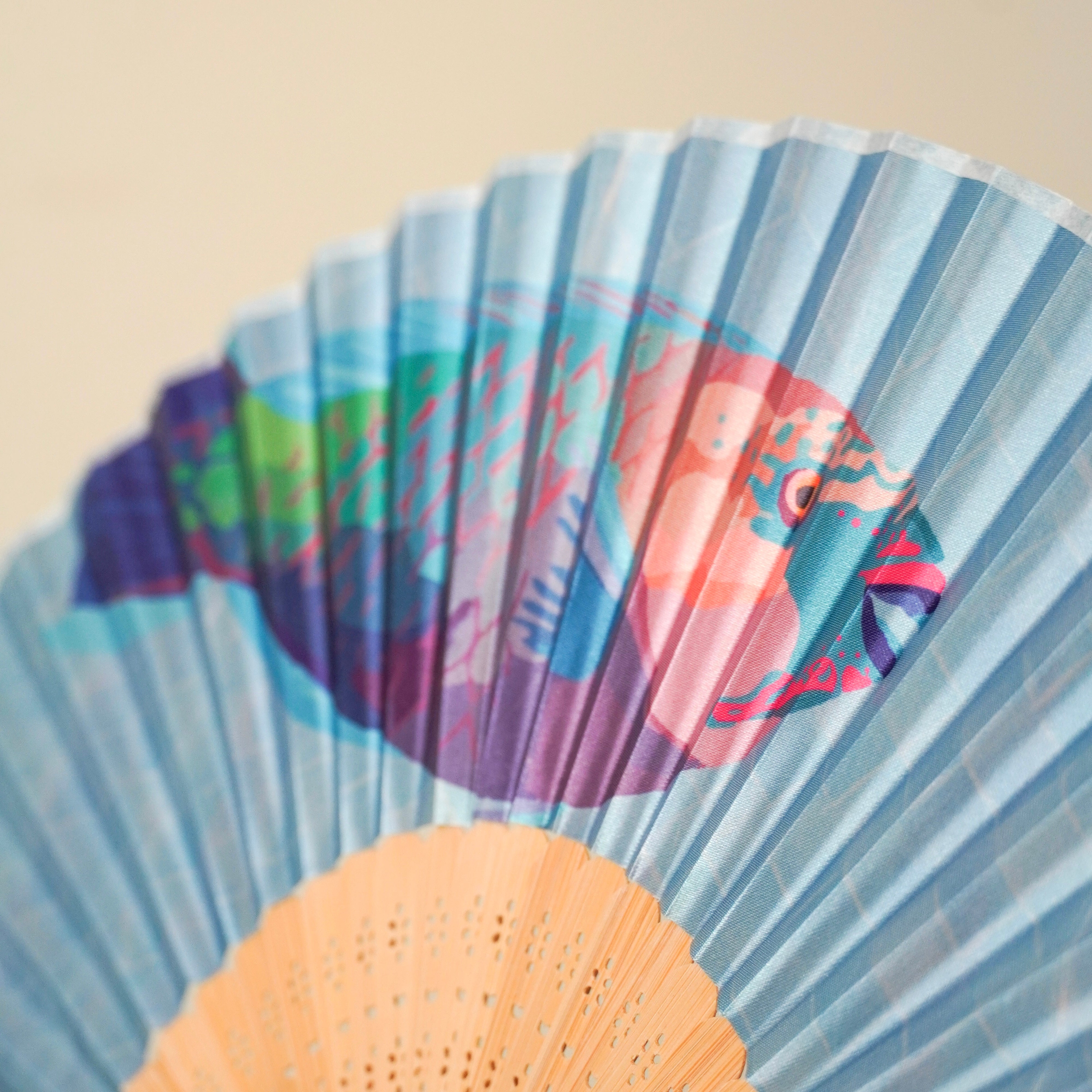 Parrotfish Hand Fan